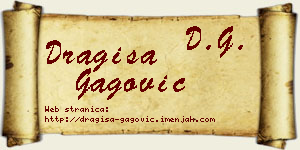 Dragiša Gagović vizit kartica